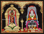 Vaitheeswaran Thaiyal Nayagi 2D Tanjore Painting