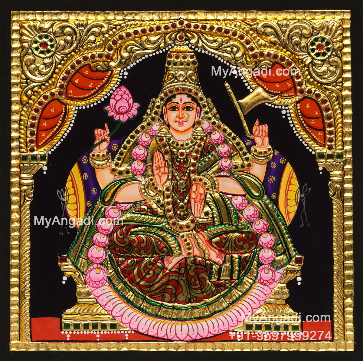 Ashta Lakshmi Tanjore Painting