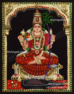 Kamatchi Amman 3D Tanjore Painting