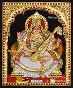 Saraswathi Devi Tanjore Painting