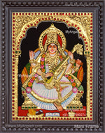 Saraswathi Devi Tanjore Painting