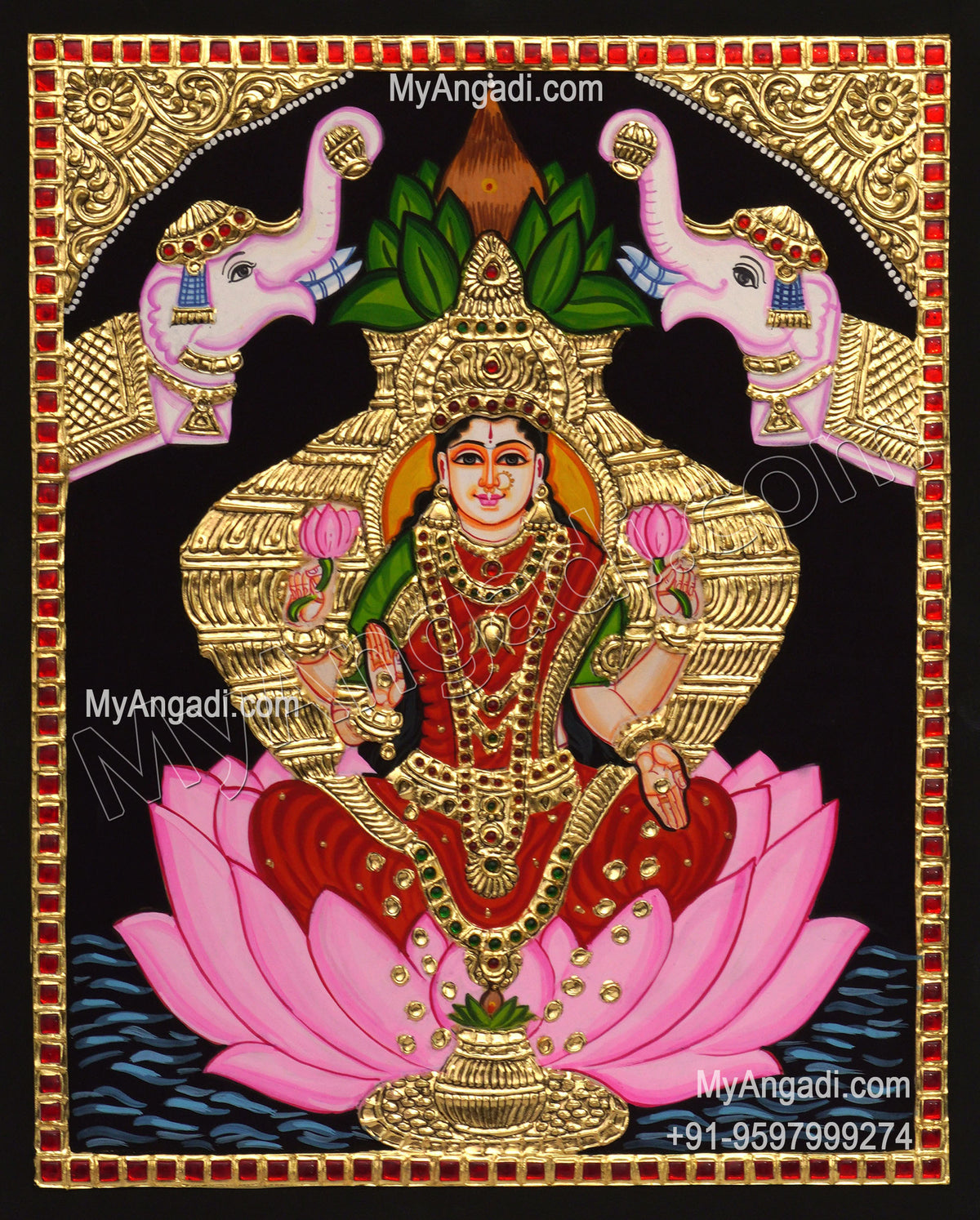 Varalakshmi Tanjore Painting