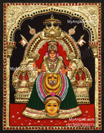 Kollur Mookambikai 3D Tanjore Painting