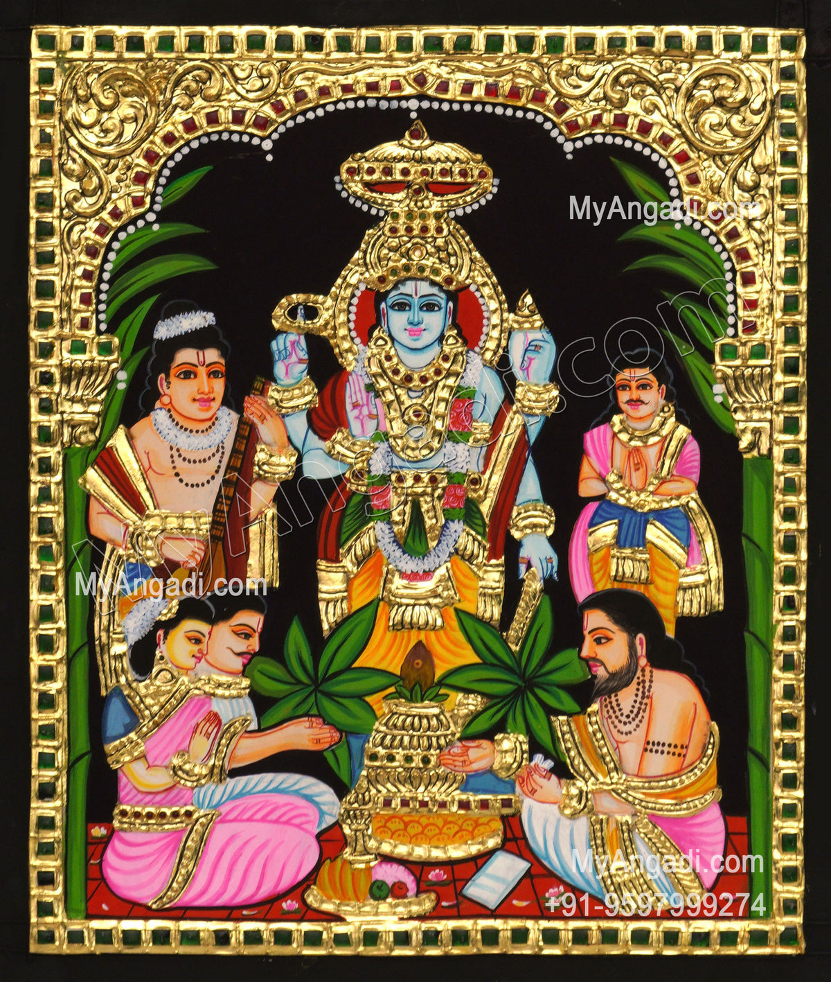Sathya Narayana Tanjore Painting