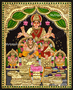 Kuber Lakshmi Tanjore Painting
