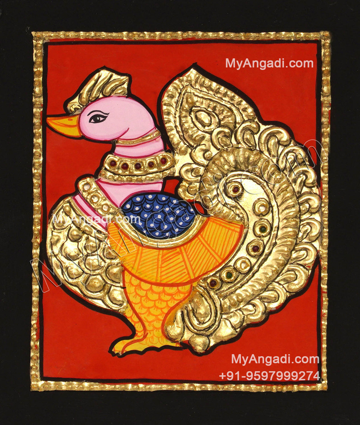 Swan Tanjore Painting
