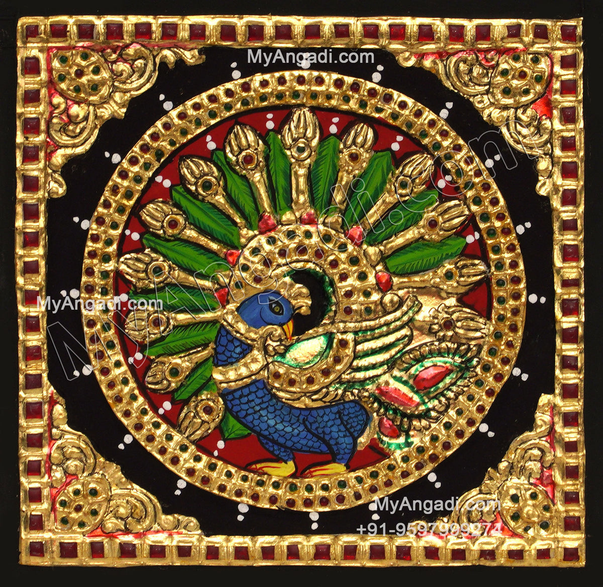 Peacock Tanjore Paintings