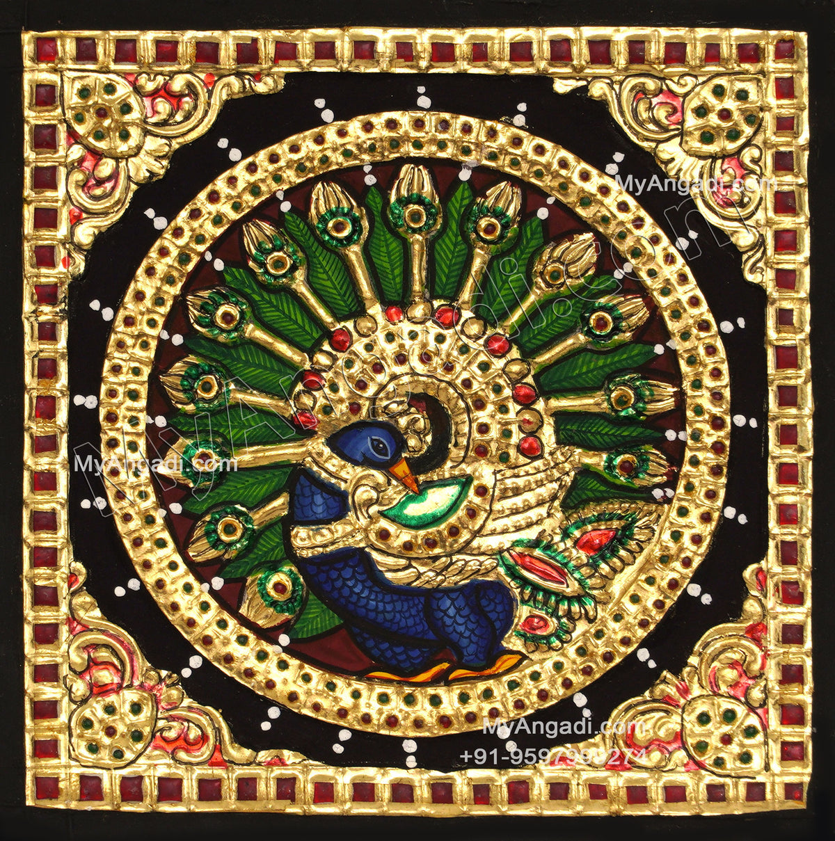 Peacock Tanjore Paintings