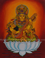 Saraswathi Mural Painting 