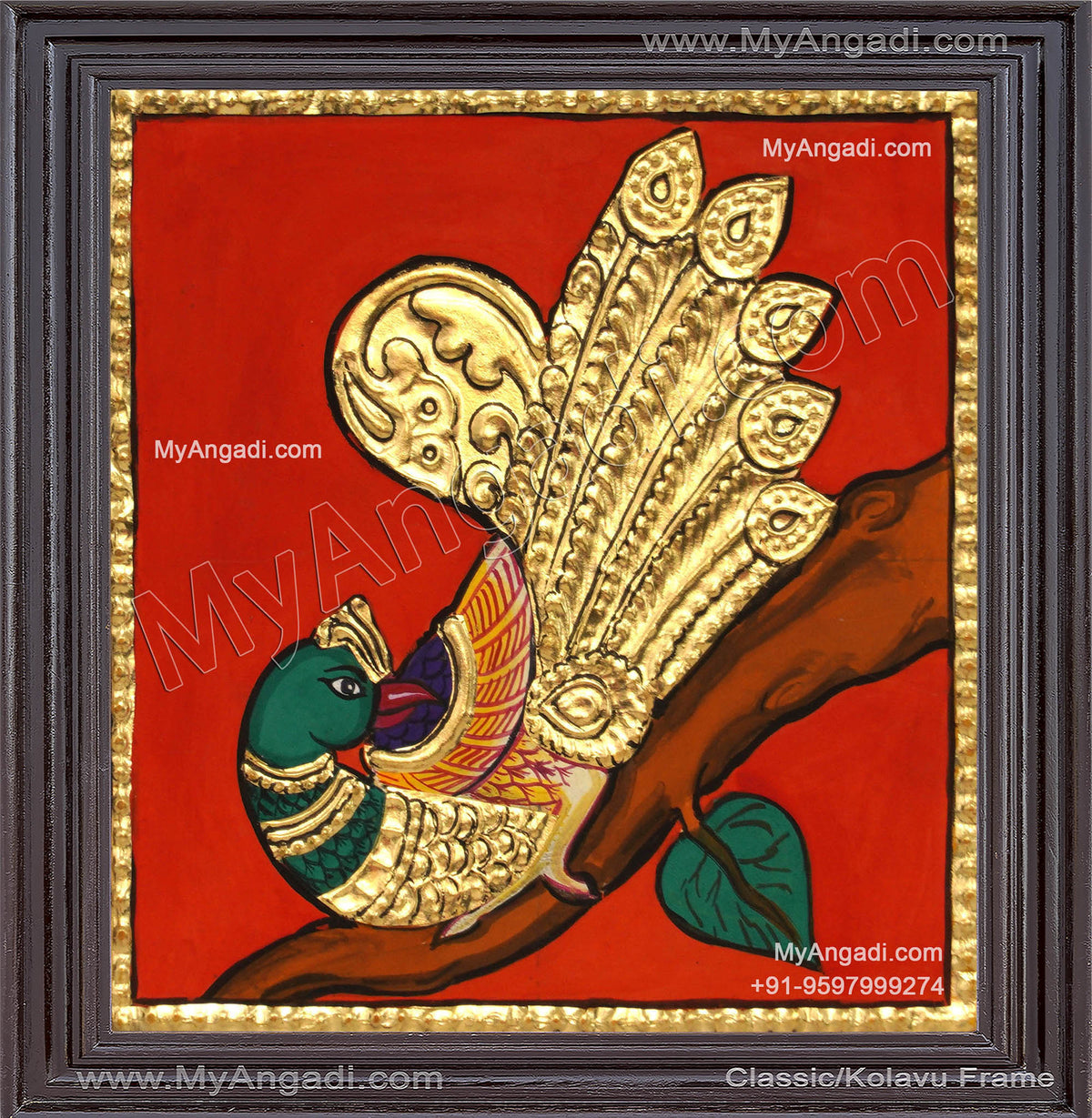 Peacock Tanjore Painting