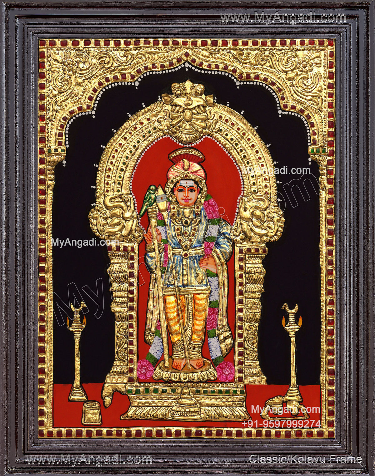 Murugar Tanjore Painting