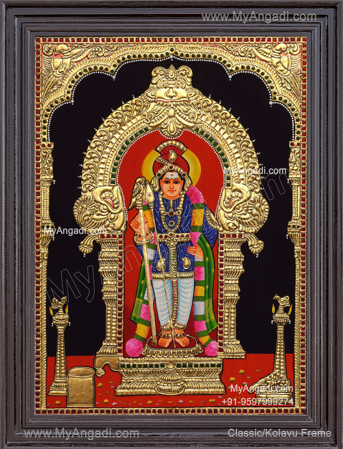 PalaniMurugan Tanjore Painting