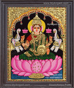 Gaja Lakshmi Tanjore Painting