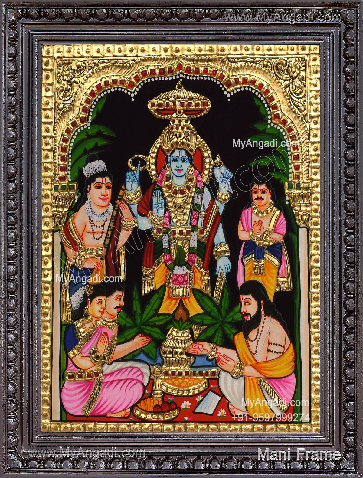 Sathya Narayana Swami Tanjore Painting