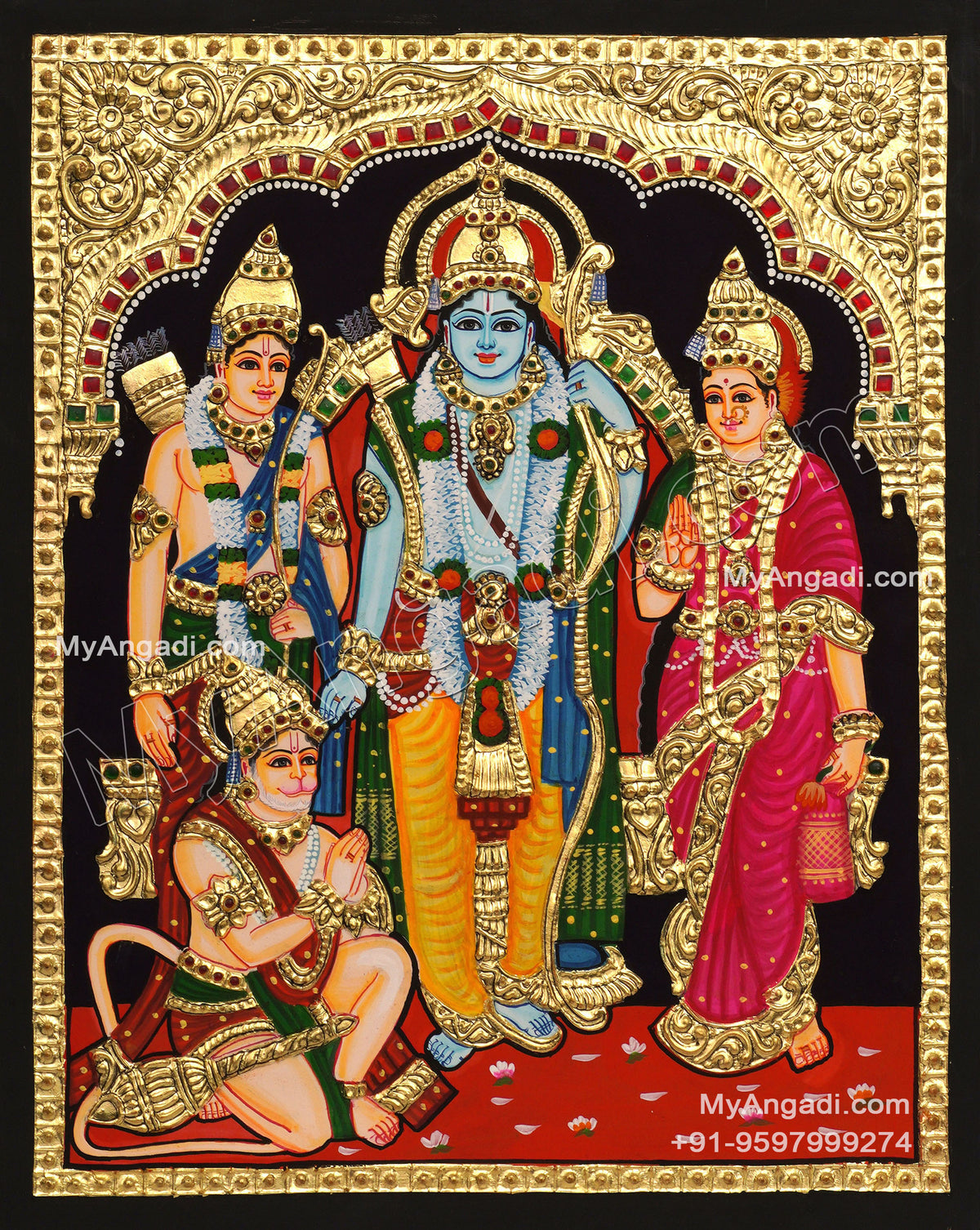 Ram Darbar Tanjore Painting