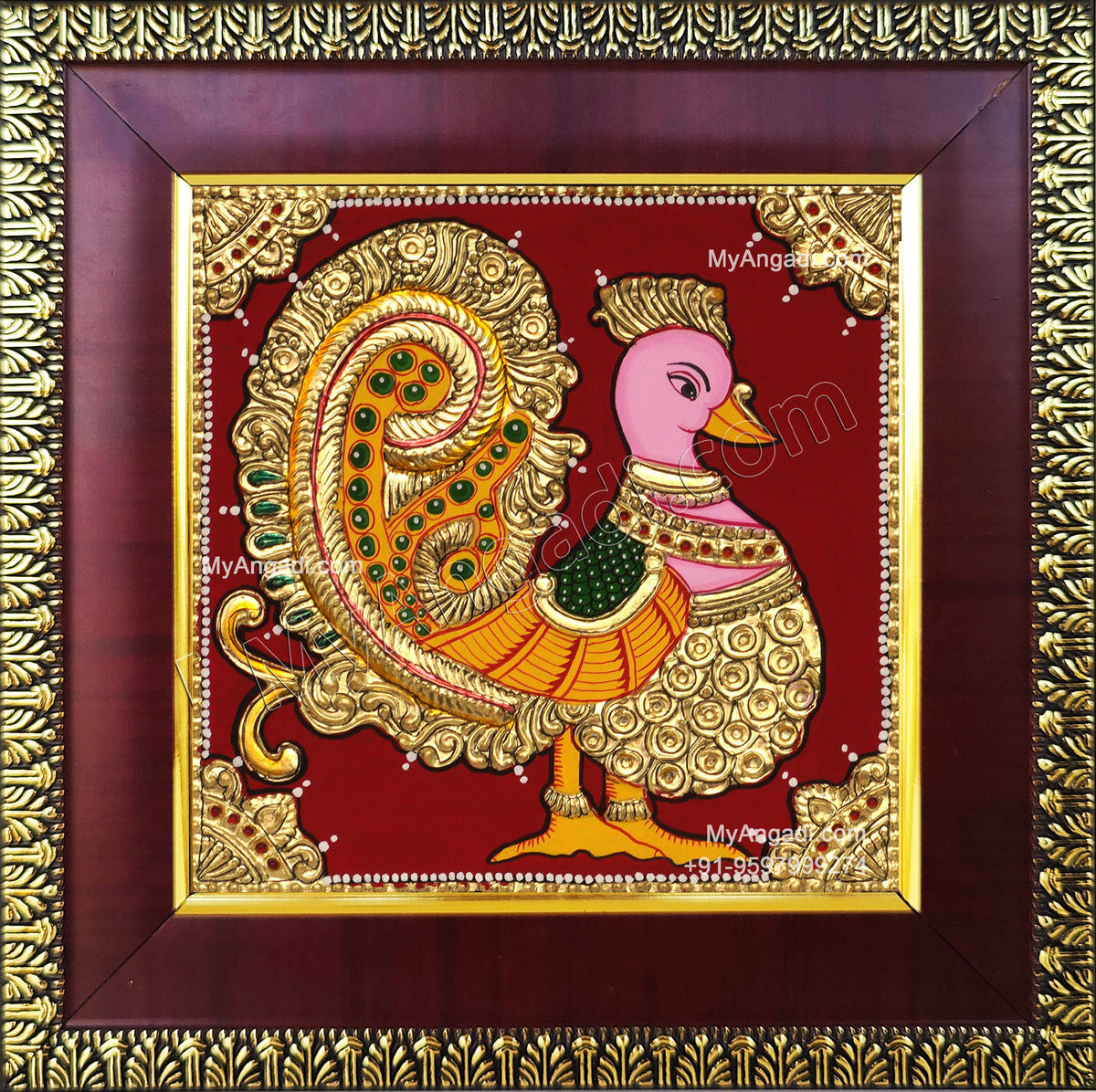 Peacock Tanjore Painting
