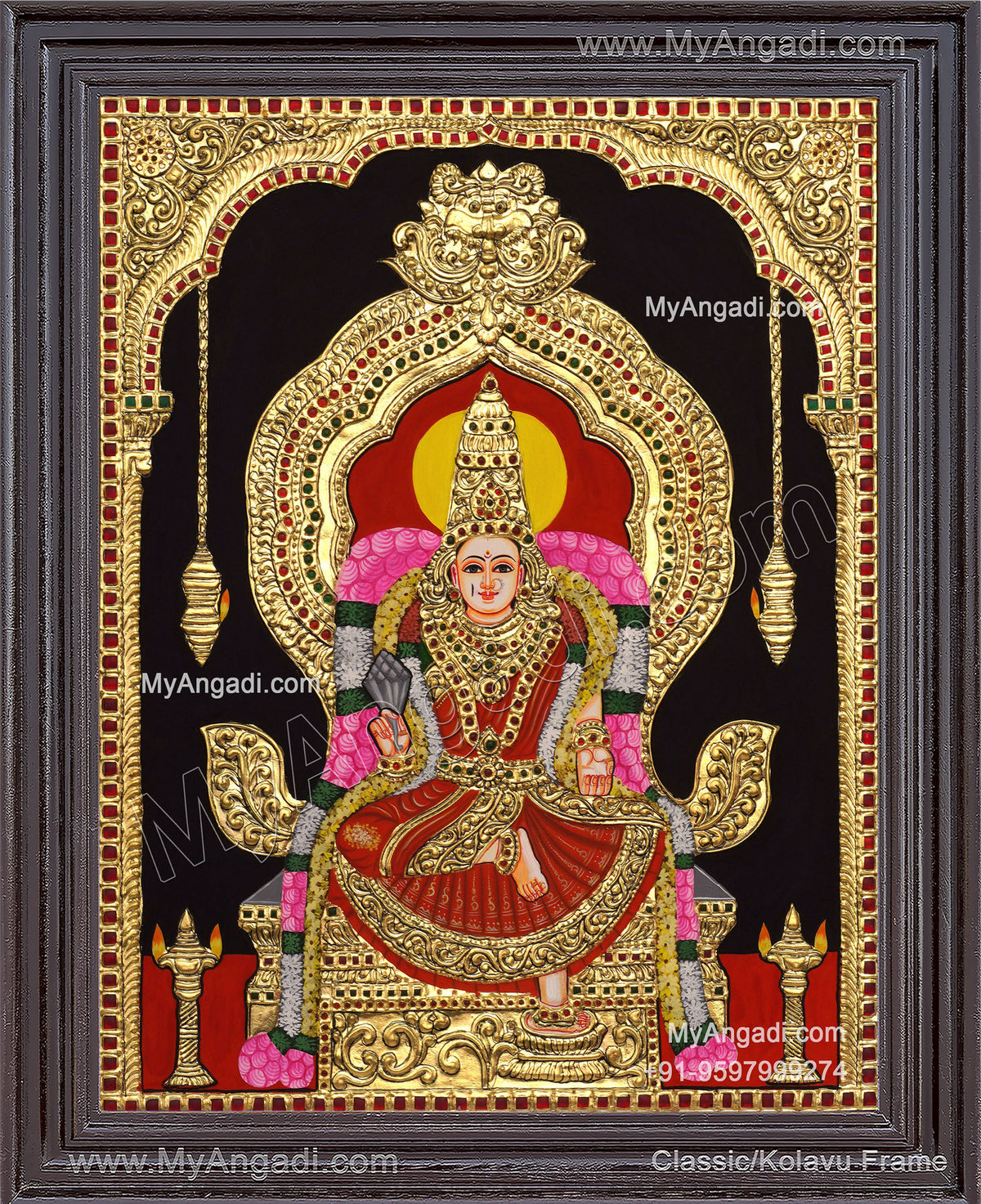 Lalitha Devi Tanjore Painting