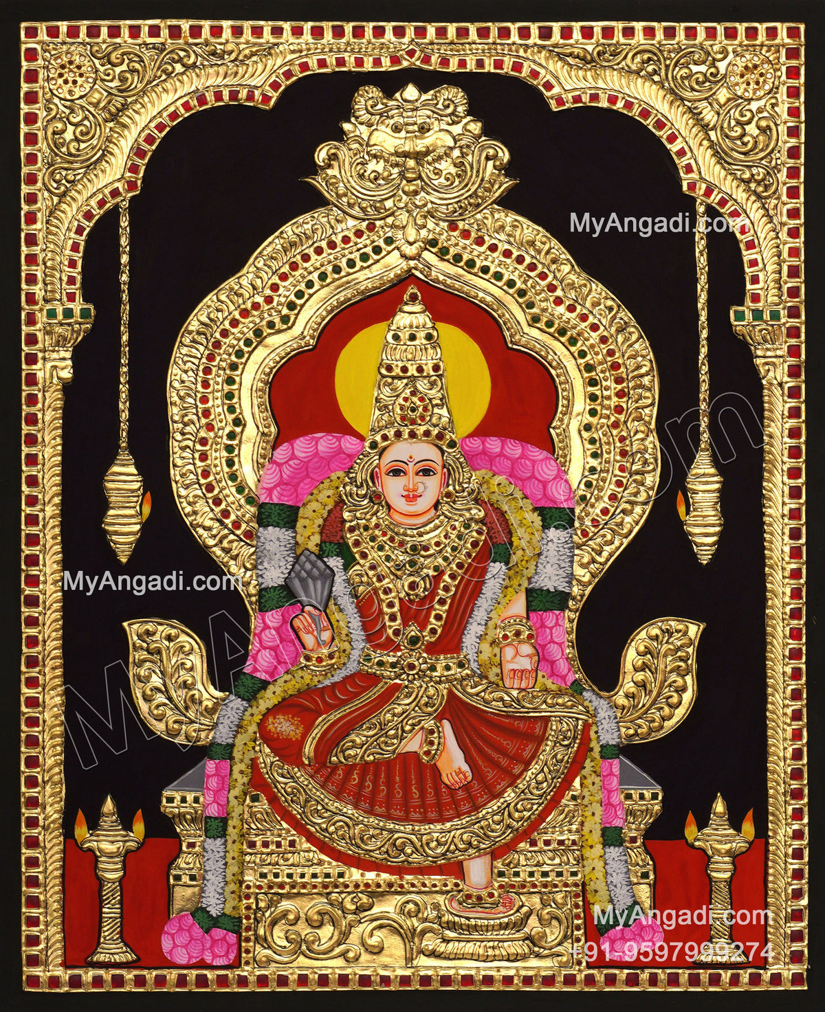 Lalitha Devi Tanjore Painting