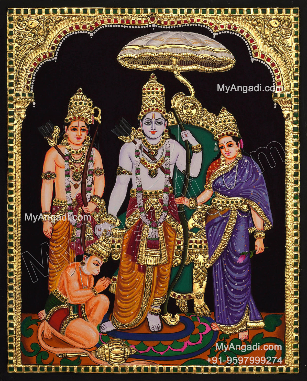 Ram Darbar Tanjore Painting