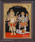 Veerabhadra Bhadrakali Tanjore Painting