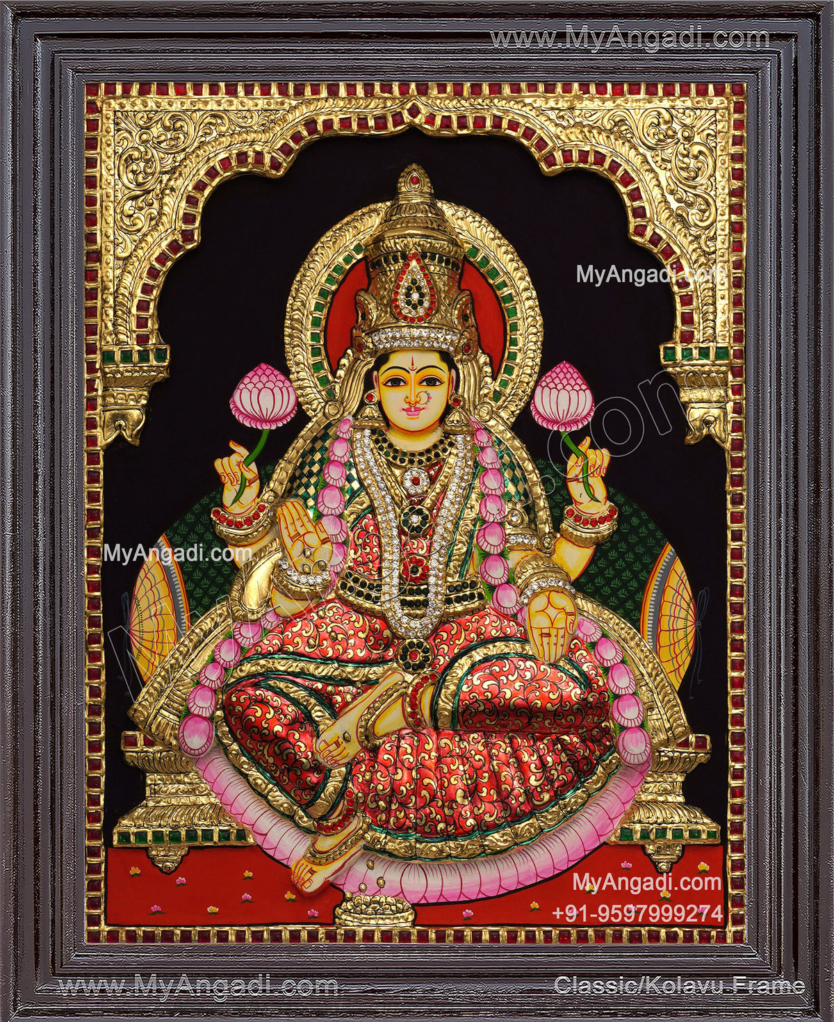 Lakshmi 3D Tanjore Painting