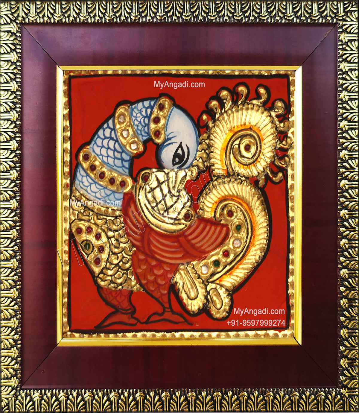 Peacock Tanjore Painting