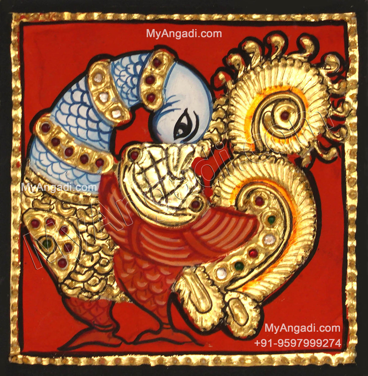 Peacock Tanjore Painting
