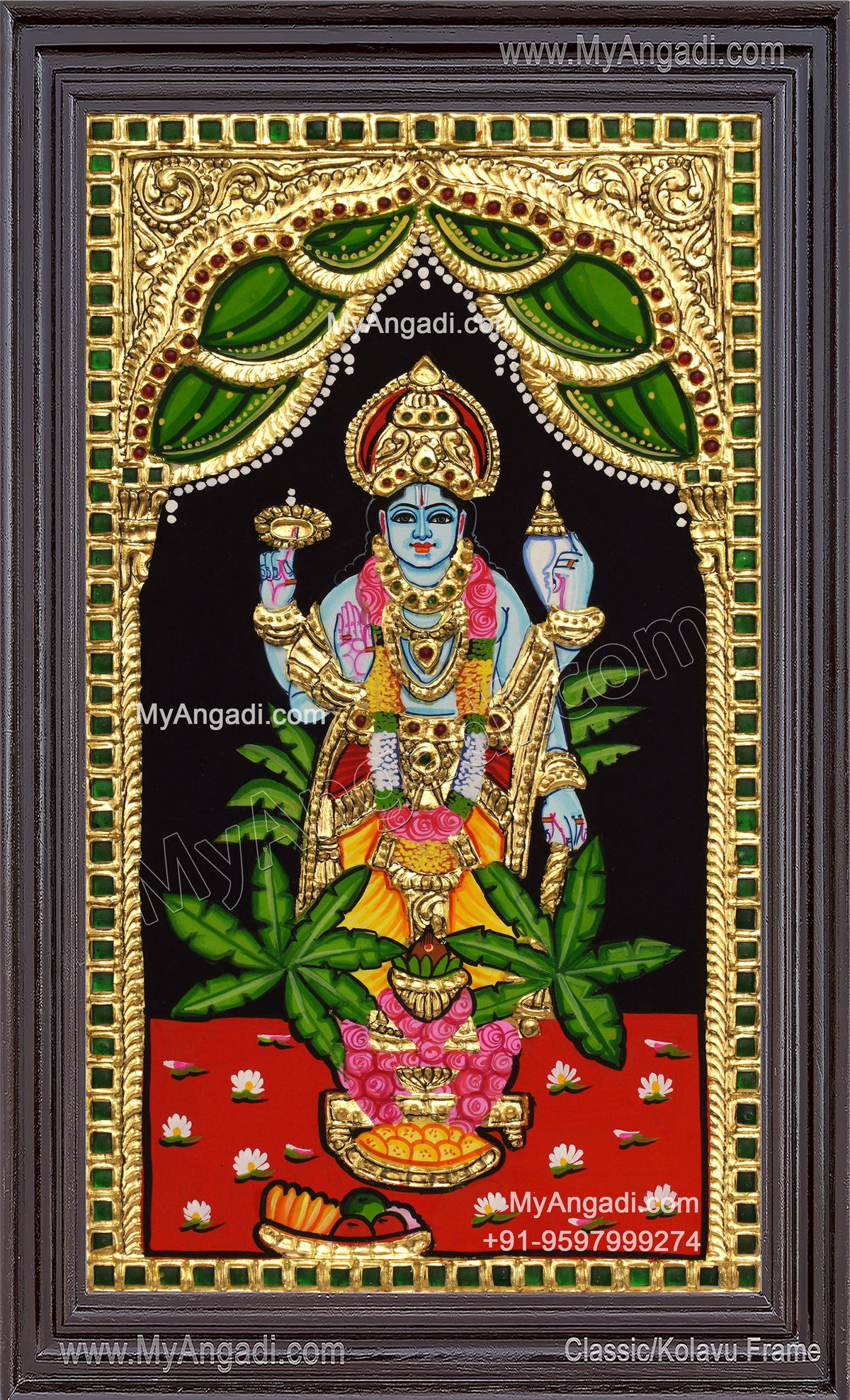 Sathyanarayana Swami Tanjore Painting