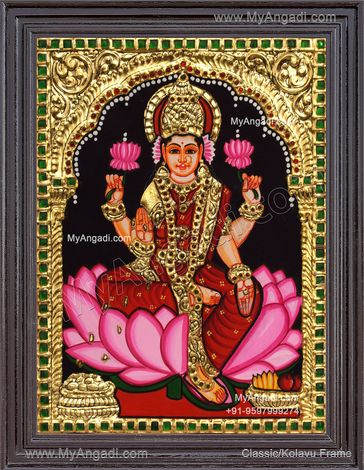 Mahalakshmi Tanjore Painting