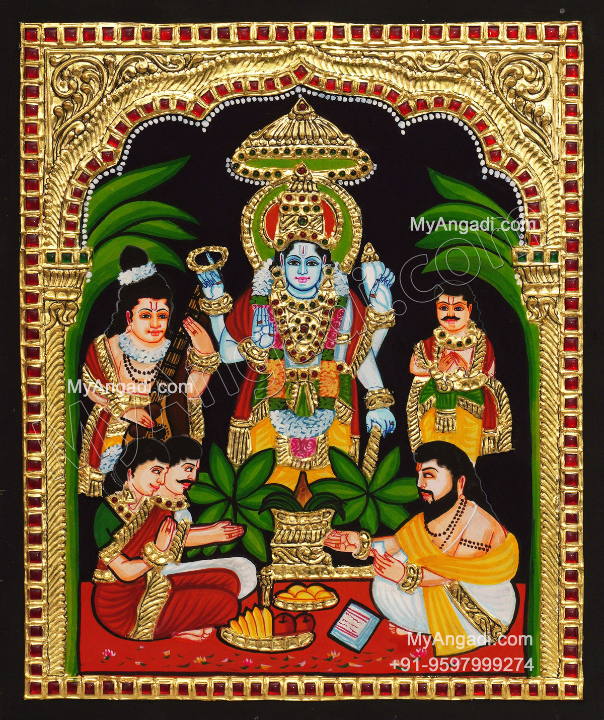 Sathya Narayana Tanjore Painting