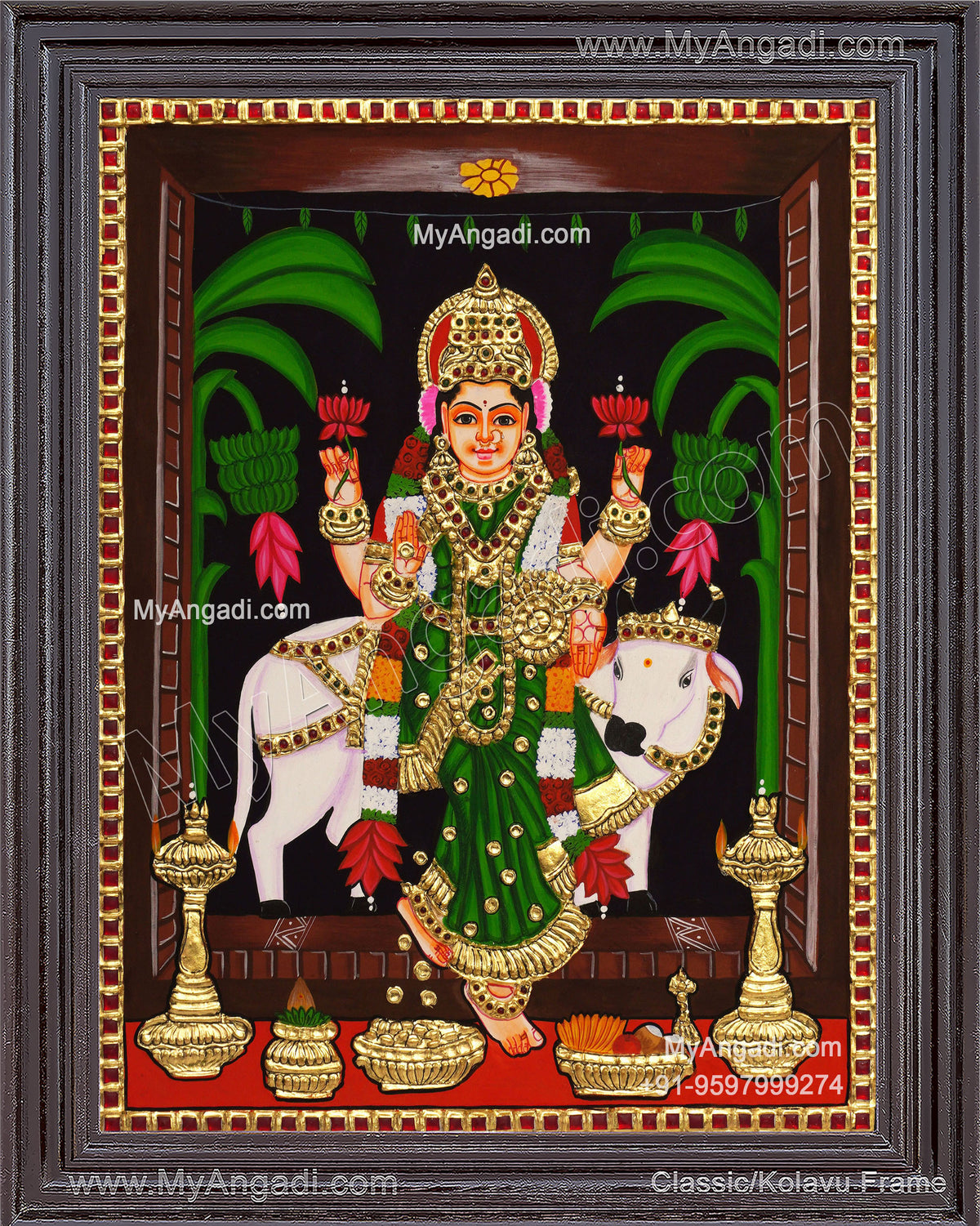 Grahalakshmi Tanjore Painting