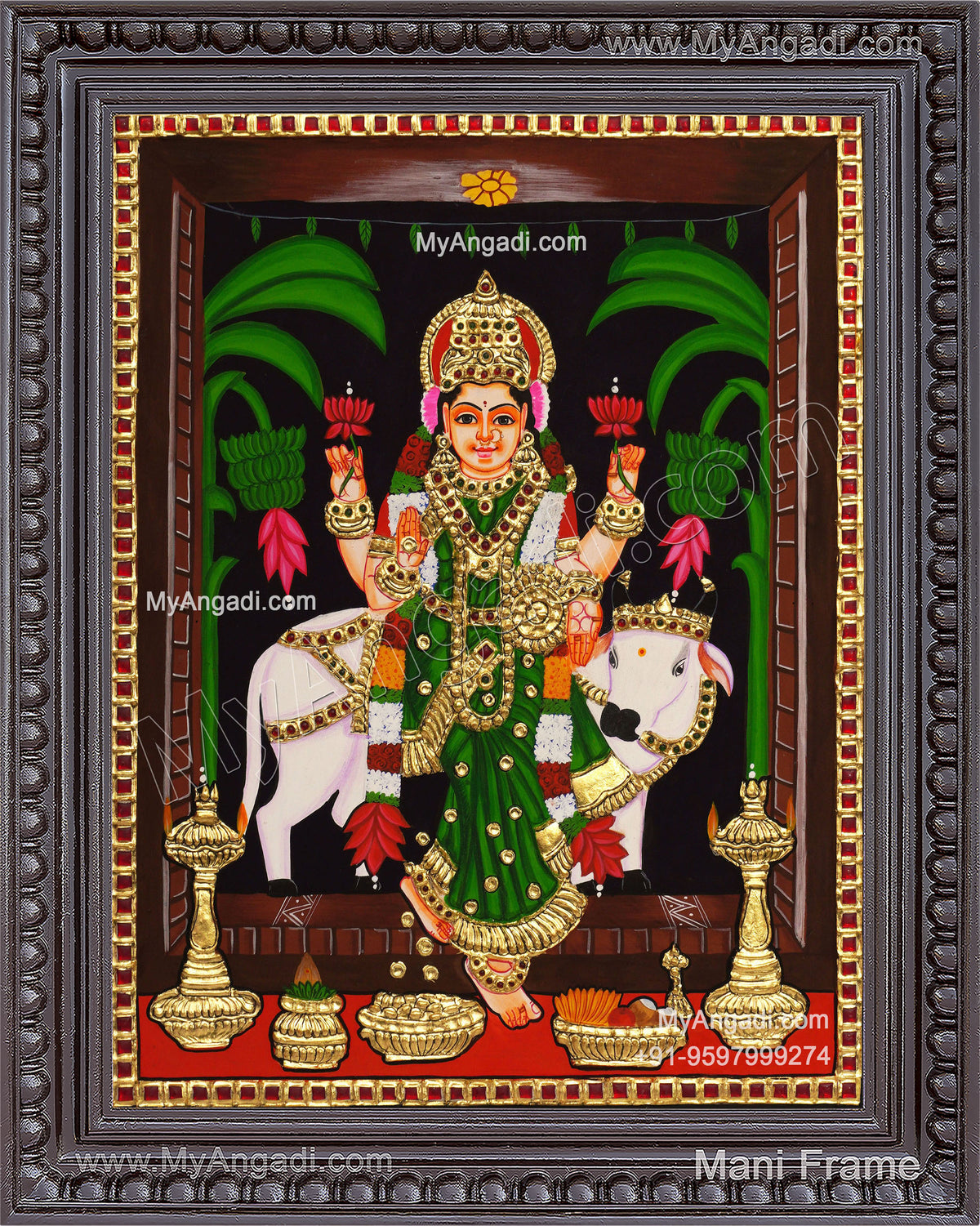 Grahalakshmi Tanjore Painting