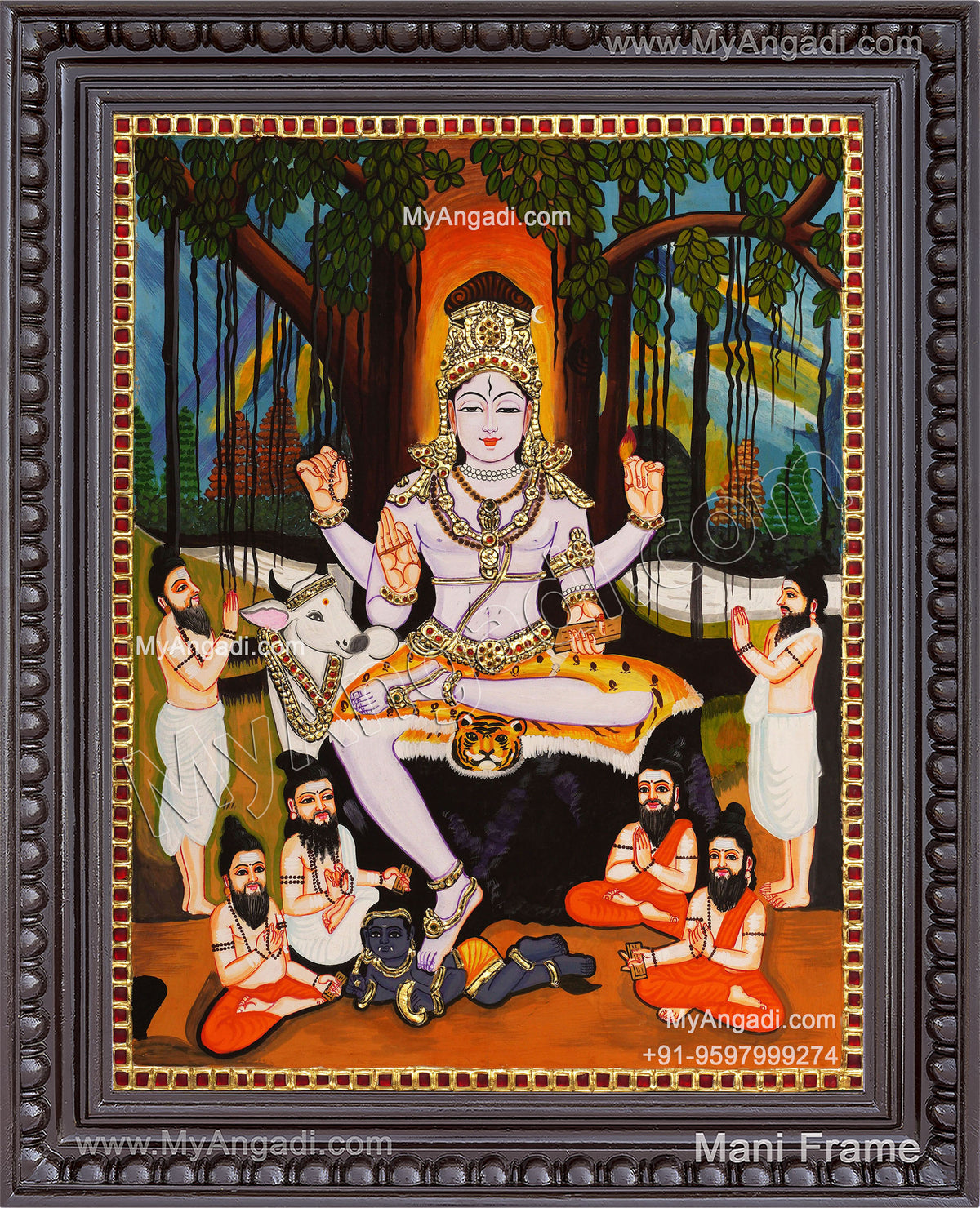 Dakshinamurthi Tanjore Painting