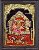 Kariya Kali Amman Tanjore Painting