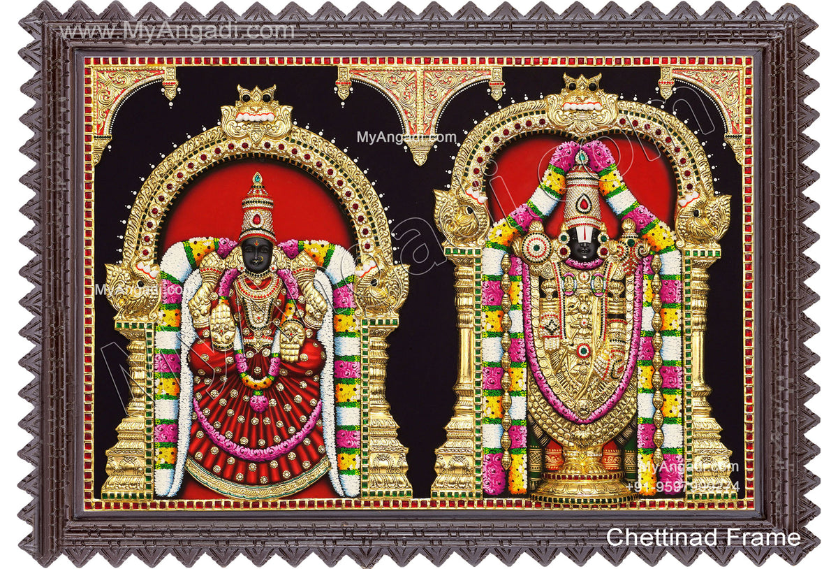 3D Balaji Thayaar Tanjore Painting