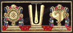 Sangu Chakram Namam Tanjore Painting