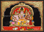 2D Shiva Family Tanjore Painting