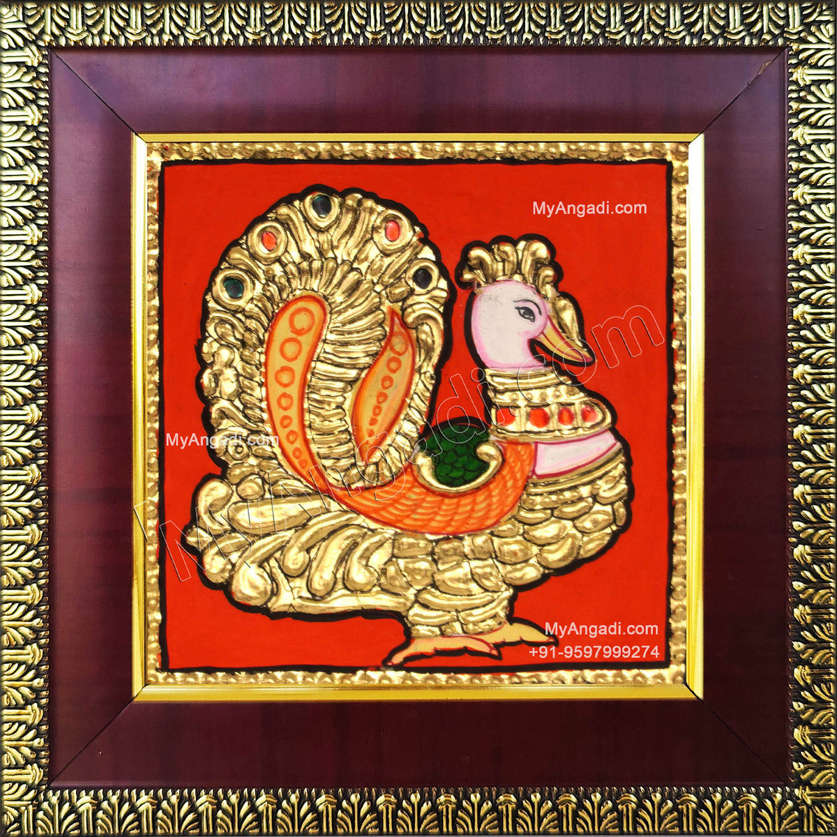 Peacock Tanjore Painting