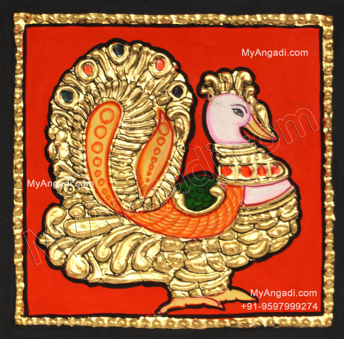 Peacock Tanjore Painting