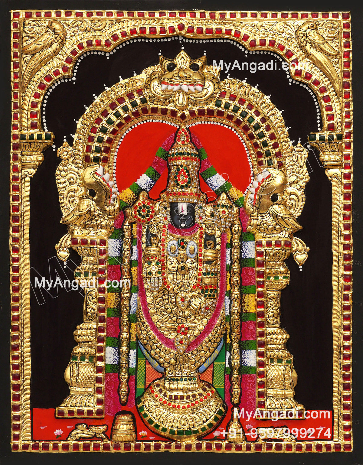 3D 5 Set Tanjore Paintings