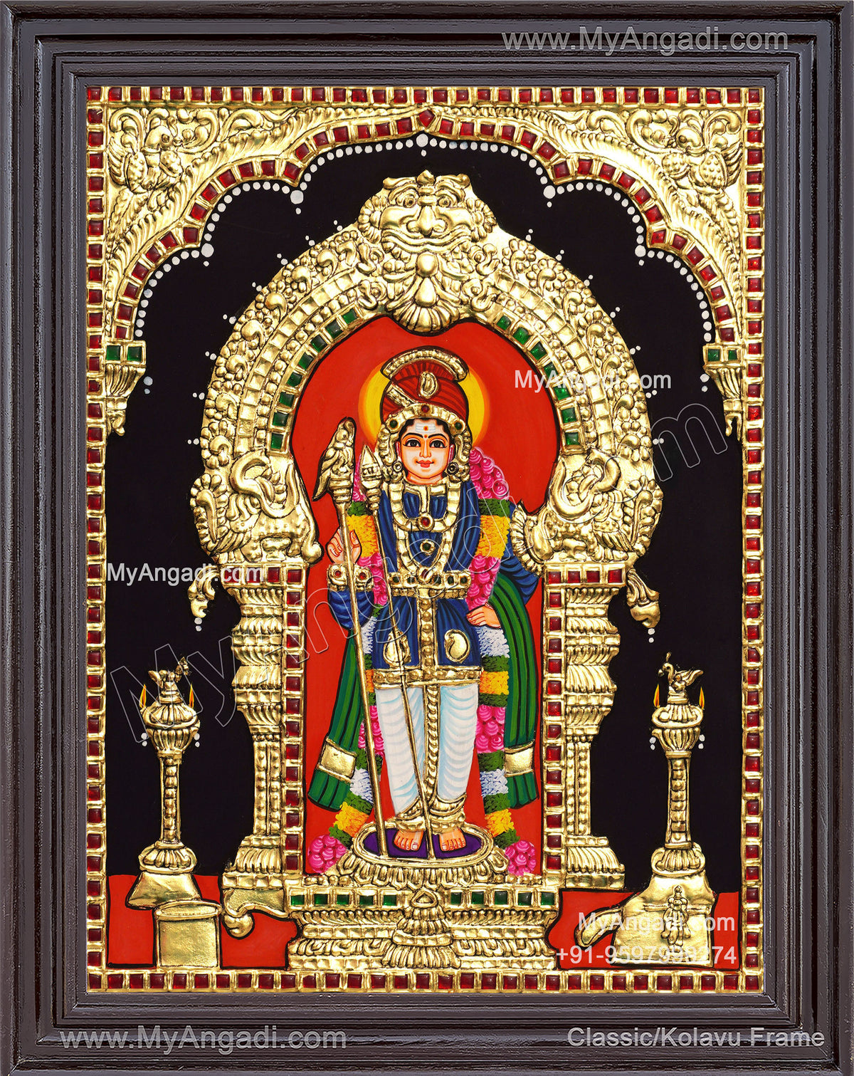 Palani Murugan Tanjore Paintings