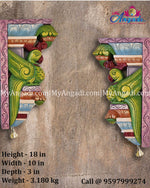 Vagai Wood Parrot Brackets