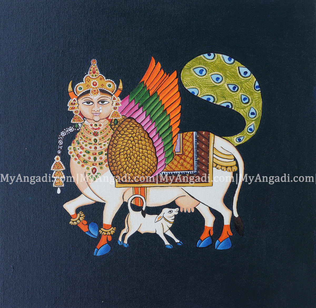 Kamadhenu Canvas Painting