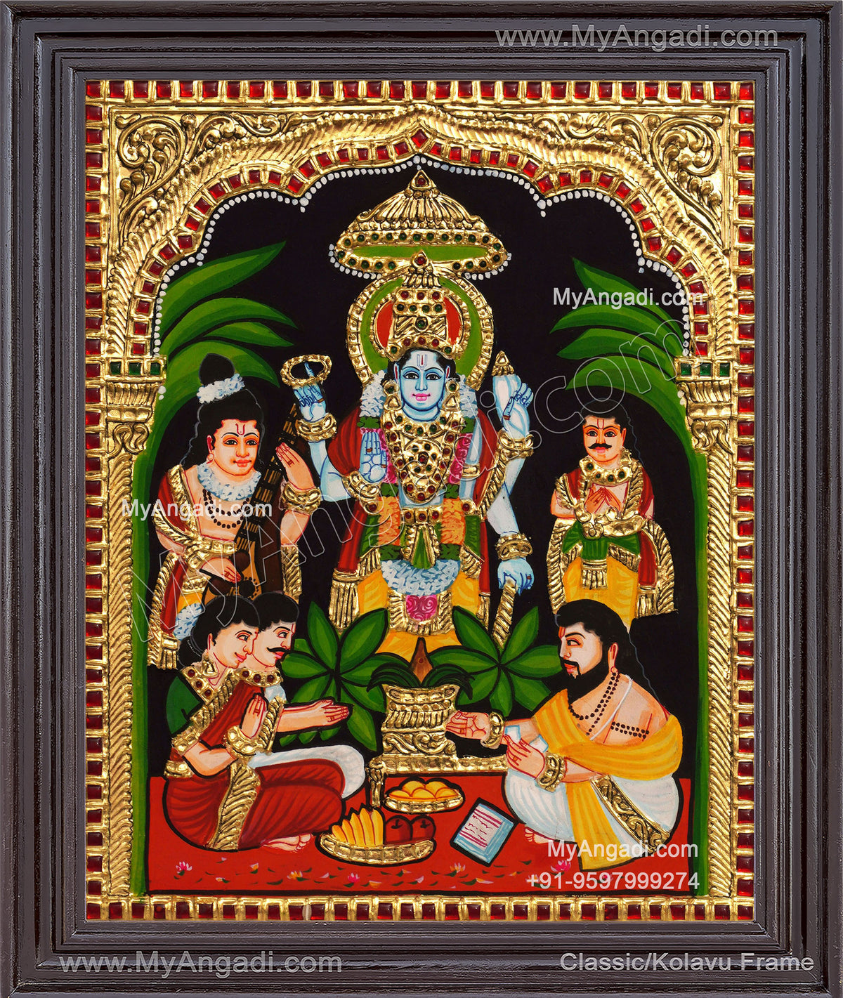 Sathyanarayana Tanjore Painting