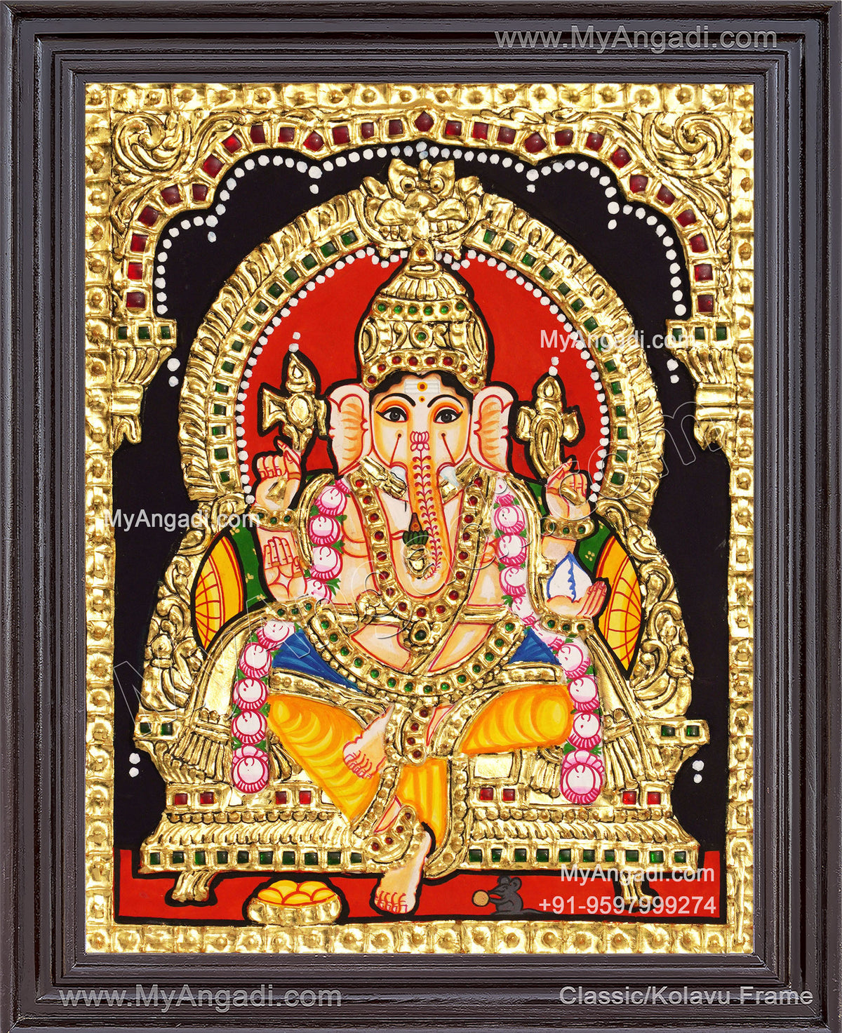 Ganesha Tanjore Painting