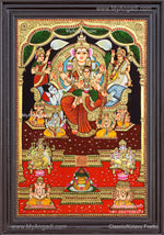 Raja Rajeshwari Tanjore Painting