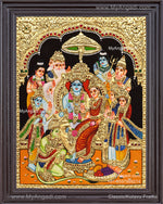 Ramar Pattabhisekam Tanjore Painting