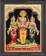 Murugar valli deivanai Tanjore Painting