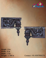 Vagai Wood Parrot Wall Brackets