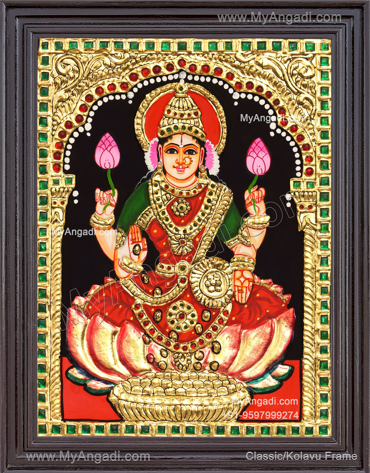 Mahalakshmi Tanjore Painting